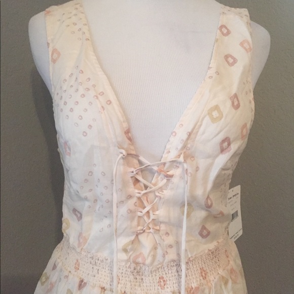 Free People Wildflowers Open Back Midi Dress S - Picture 6 of 8